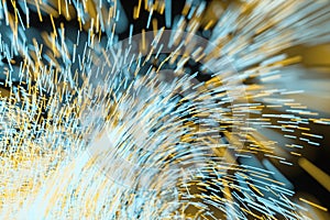 High speed vortex particles, 3d rendering