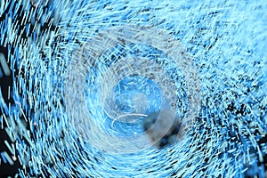 High speed vortex particles, 3d rendering
