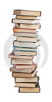 The high stack of books