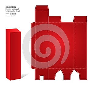 High stand box diecut