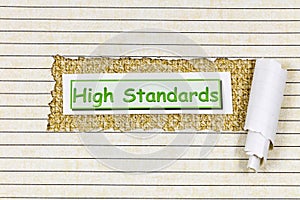 High standards business standard best quality satisfaction guarantee