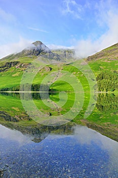 High Stile relections, Buttermere, Cumbria