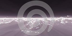 high stratosphere above clouds, 3d render illustration