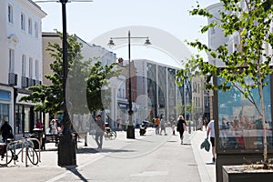 The High Street in Cheltenham, Gloucestershire, United Kingdom