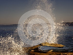 High Surf, La Jolla Coast, California