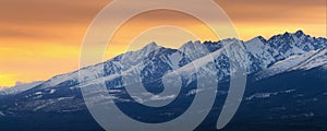 High Tatra Mountains panorama