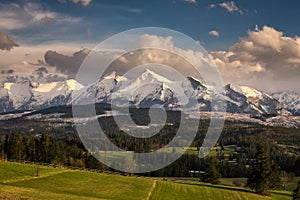 High tatra mountains in Poland