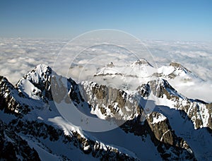 High Tatra mountains in winter