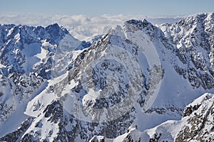 High Tatra mountains in winter