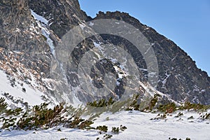 High Tatra mountains in winter