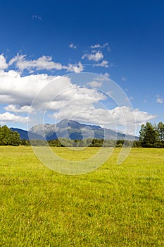 High Tatras with the dominant mountain Krivan, Slovakia