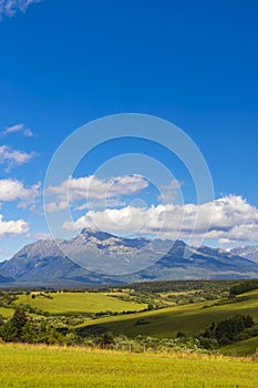 High Tatras with the dominant mountain Krivan, Slovakia