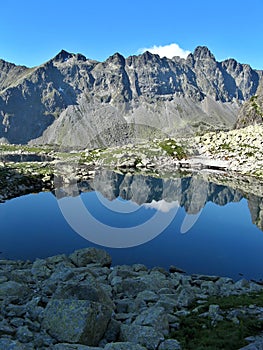 High Tatras and lake