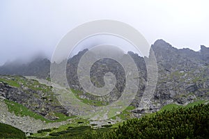 High tatras in the mist