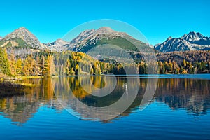 High Tatras mountains - national park and Strbske pleso Strbske lake