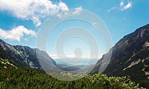 Vysoké Tatry Slovensko Horská panoramatická krajina