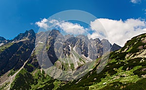 Vysoké Tatry Slovensko Horská panoramatická krajina