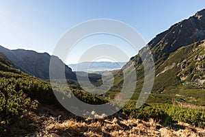 High Tatras mountains on a summer day.