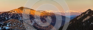 High Tatras photographed from Velka Fatra mountains