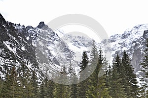 High Tatras in Poland, the mountains around the lake Morskie Oko