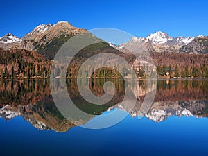 Vysoké Tatry se odrážejí na Štrbském Plese