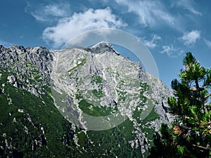 High Tatras rocky mountains in Slovakia