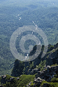 Scenéria Vysokých Tatier zo Slavkovskej vyhliadky, Vysoké Tatry, Slovensko