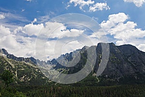 High Tatras with snow on mountain -Slovakia