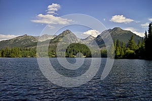High Tatras, Strba lake, Slovakia: One of the most famous Tatra lakes, available to the general public. It lies at an