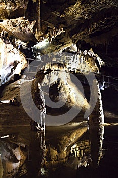 High Tatras - Tatranska Kotlina - Belianska Cave: known bizarre rock shapes and incidence of Kalcit Sintra fill