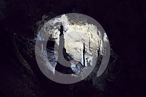 High Tatras - Tatranska Kotlina - Belianska Cave: known bizarre rock shapes and incidence of Kalcit Sintra fill