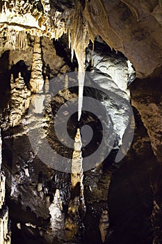 High Tatras - Tatranska Kotlina - Belianska Cave: known bizarre rock shapes and incidence of Kalcit Sintra fill.
