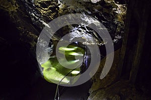 High Tatras - Tatranska Kotlina - Belianska Cave: known bizarre rock shapes and incidence of Kalcit Sintra fill