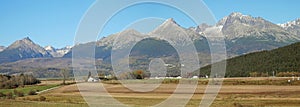 High Tatras viewed from Lucivna panorama