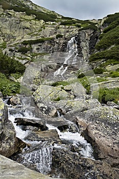 High Tatras, Watefall Skok, Slovakia: view on the stones under Waterfall Skok.