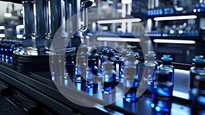 The Automated Factory Bottles.AI generated image