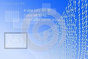 High Tech Background Blue