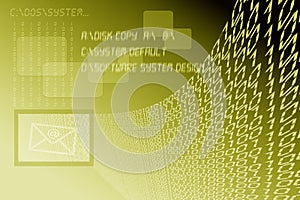 High Tech Background Yellow