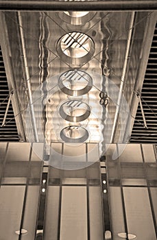 High-Tech Building Interior