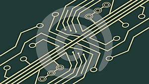 High-tech circuit board pattern, symbolizing digital innovation. vector design Generative AI