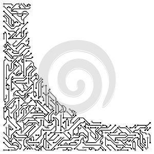 High-tech Circuit board vector illustration.