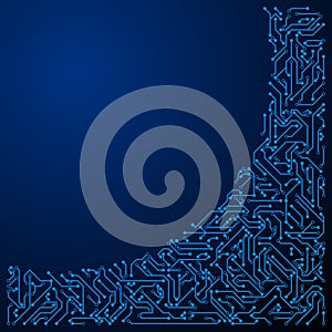 High-tech Circuit board vector illustration.