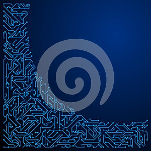 High-tech Circuit board vector illustration.