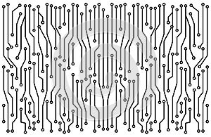 High tech circuit board vector symbol icon design.