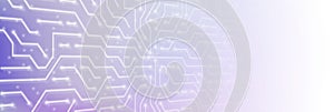 High tech circuit pattern on blue gradient