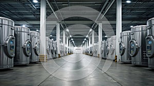 High-tech cryogenic chamber facility designed for preservation and potential future reanimation