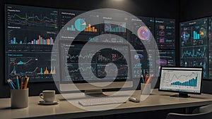 High-Tech Data Analysis Workstation