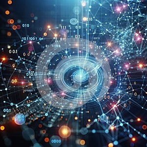 High-Tech Data Universe with Network Connections and Binary Streams