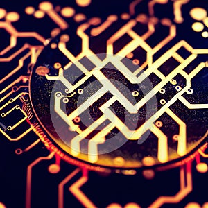 High tech electronic circuit board