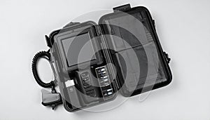 High-Tech Field Equipment in a Protective Case